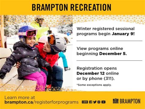 city of brampton recreation registration|Program Registration 2023 Start Page.